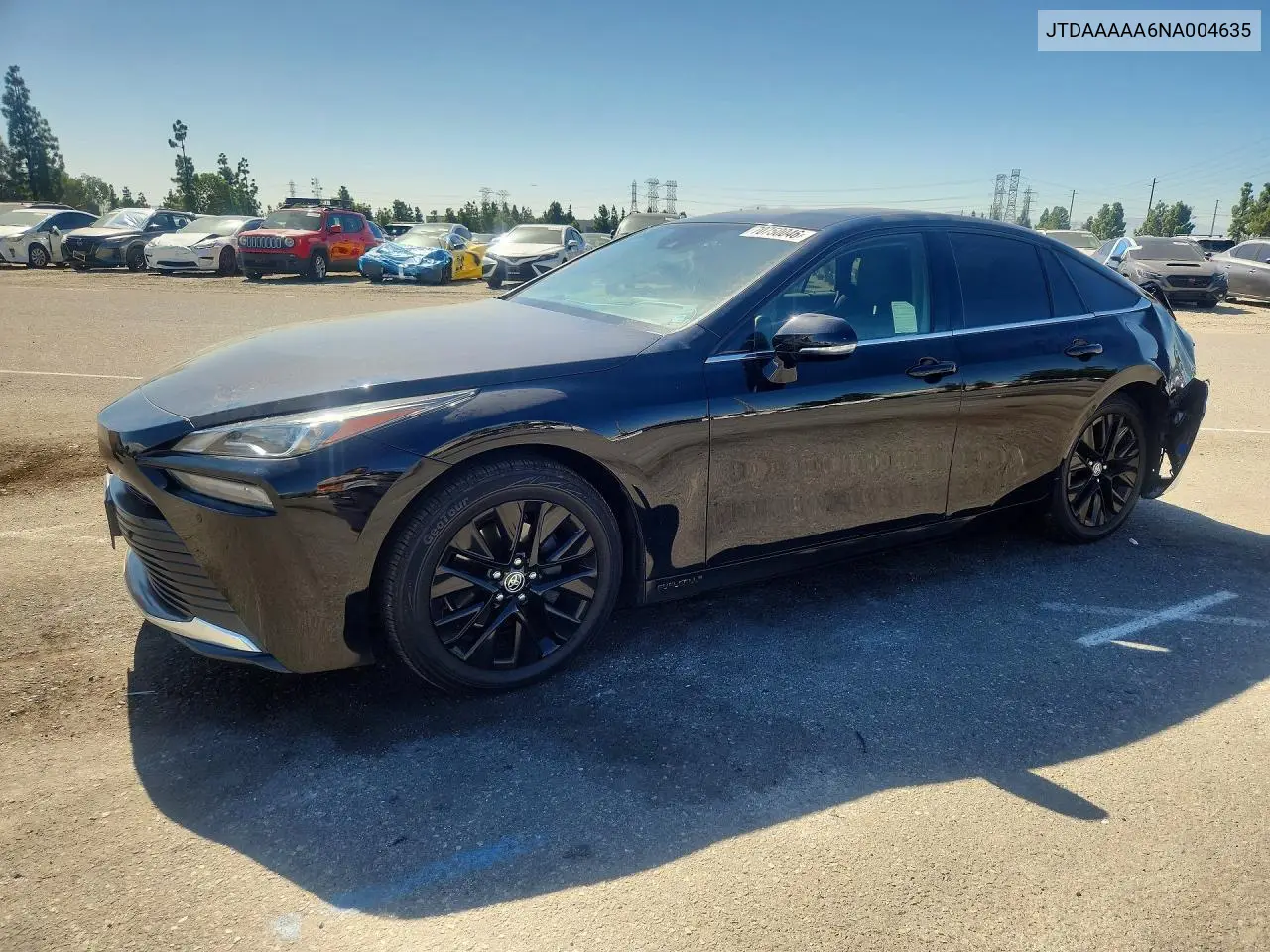 TOYOTA MIRAI 2022, VIN JTDAAAAA6NA004635