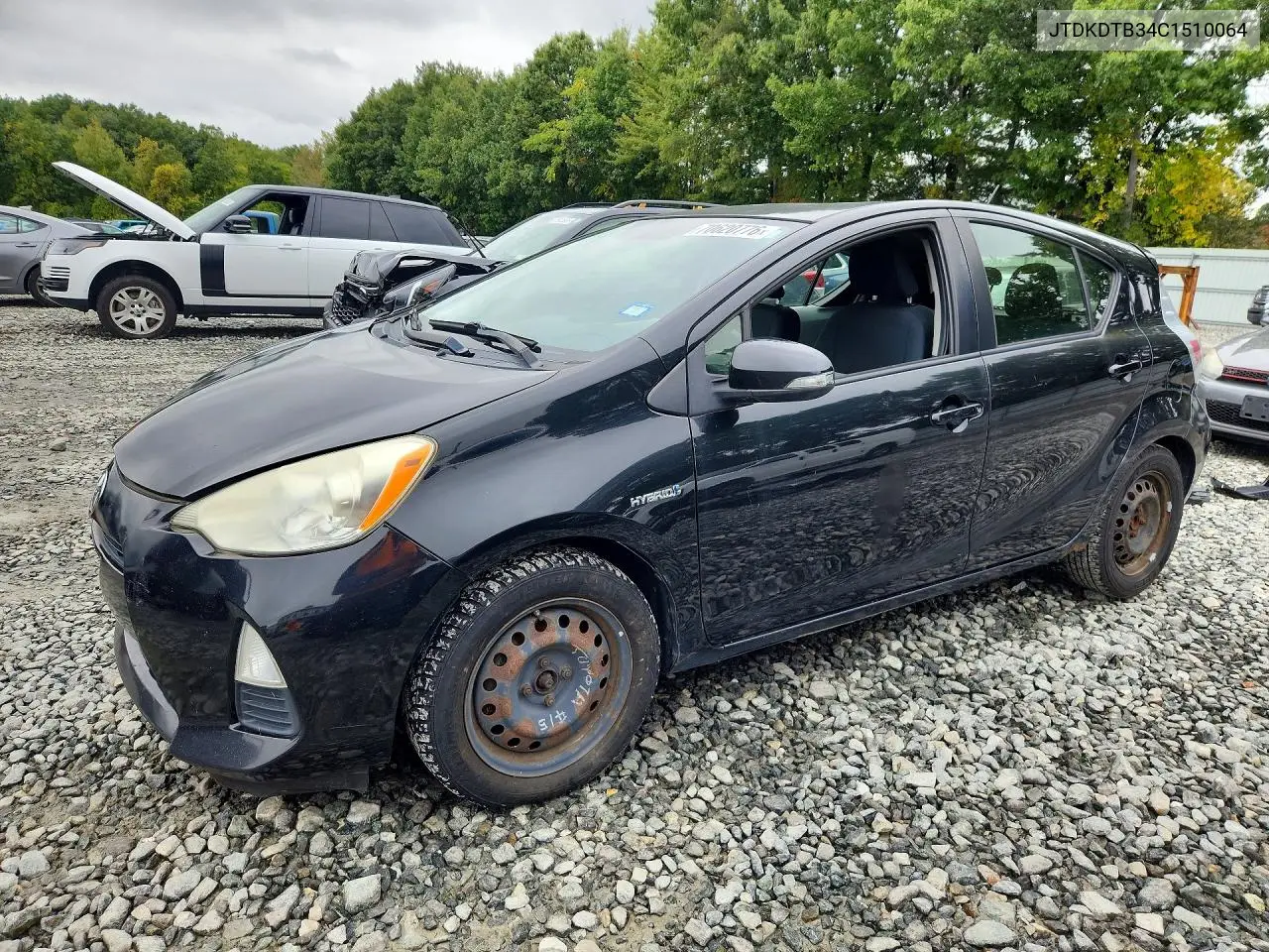 TOYOTA PRIUS C 2012, VIN JTDKDTB34C1510064