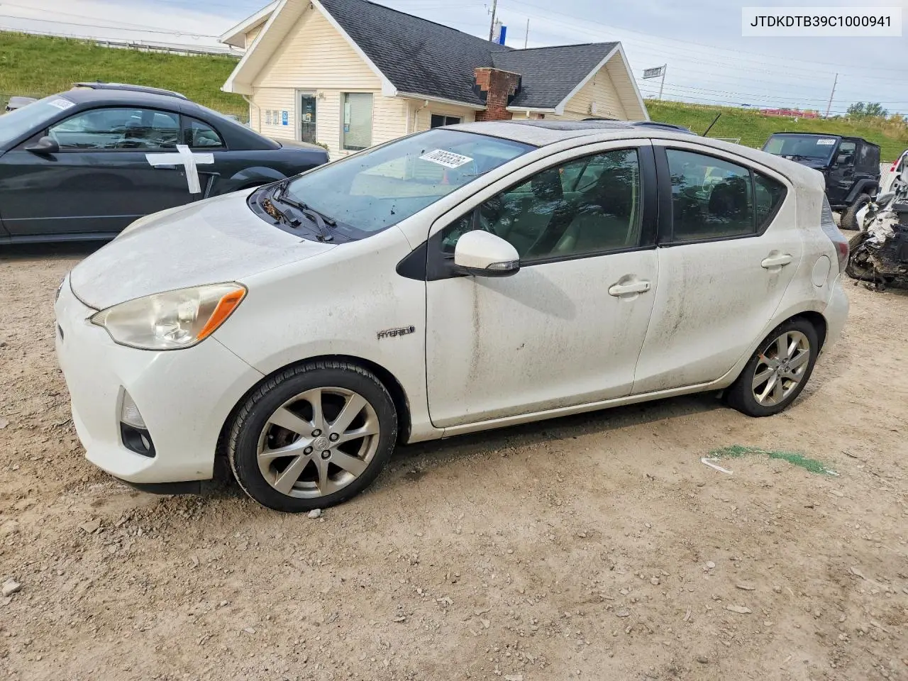 TOYOTA PRIUS C 2012, VIN JTDKDTB39C1000941