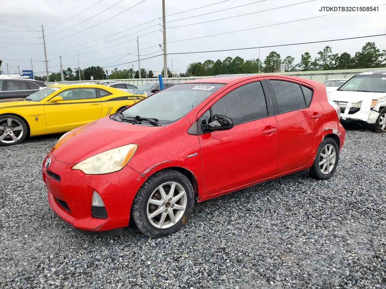 TOYOTA PRIUS C 2012, VIN JTDKDTB32C1508541