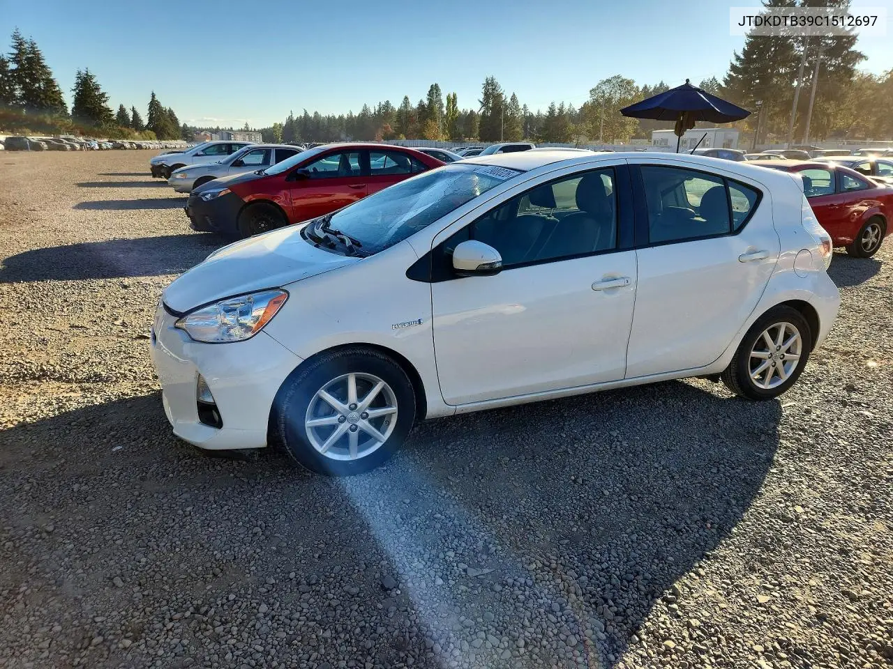 TOYOTA PRIUS C 2012, VIN JTDKDTB39C1512697