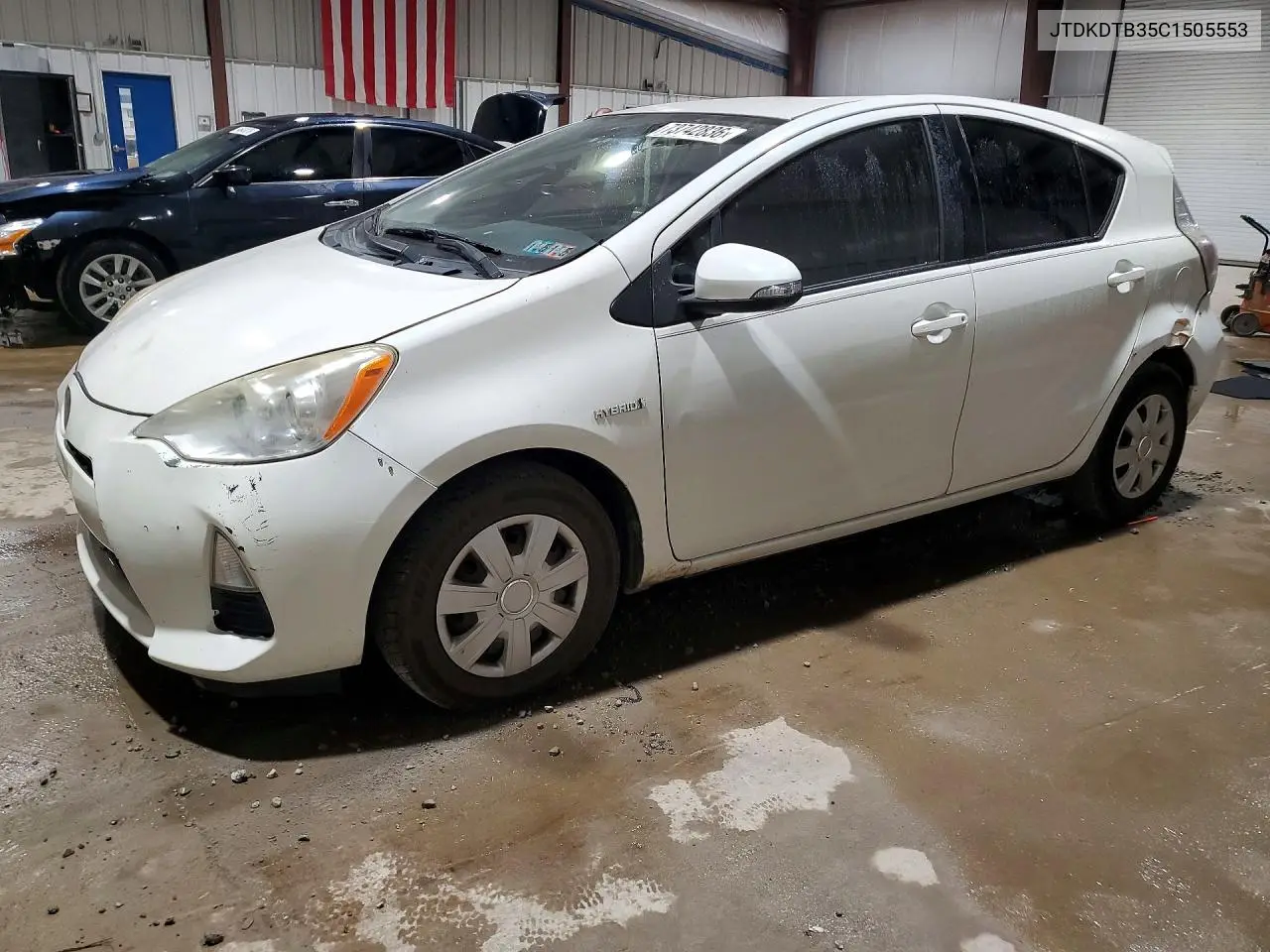 TOYOTA PRIUS C 2012, VIN JTDKDTB35C1505553