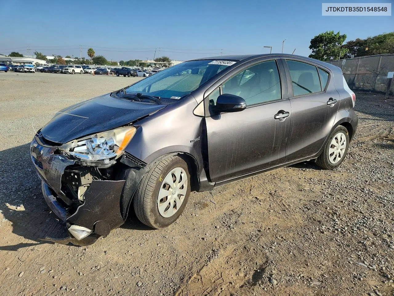 TOYOTA PRIUS C 2013, VIN JTDKDTB35D1548548