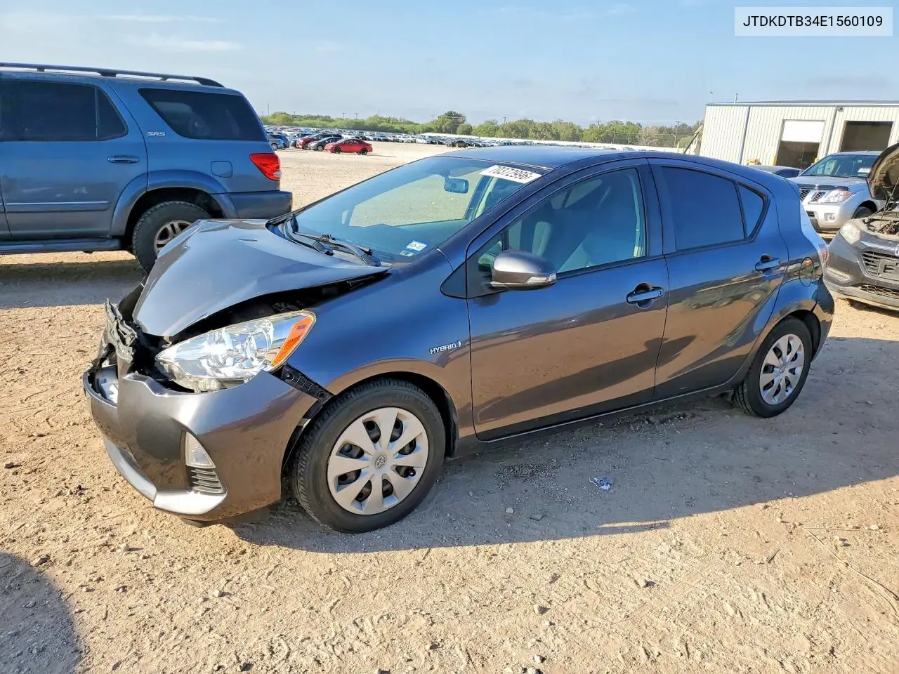 TOYOTA PRIUS C 2014, VIN JTDKDTB34E1560109