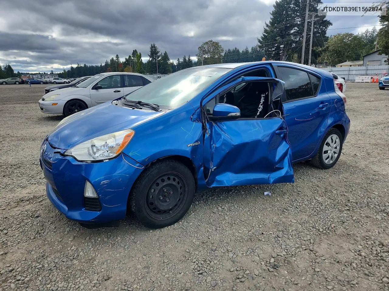 TOYOTA PRIUS C 2014, VIN JTDKDTB39E1562874