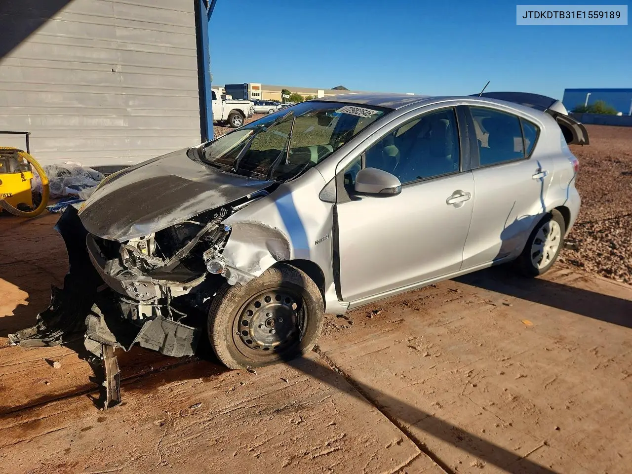 TOYOTA PRIUS C 2014, VIN JTDKDTB31E1559189
