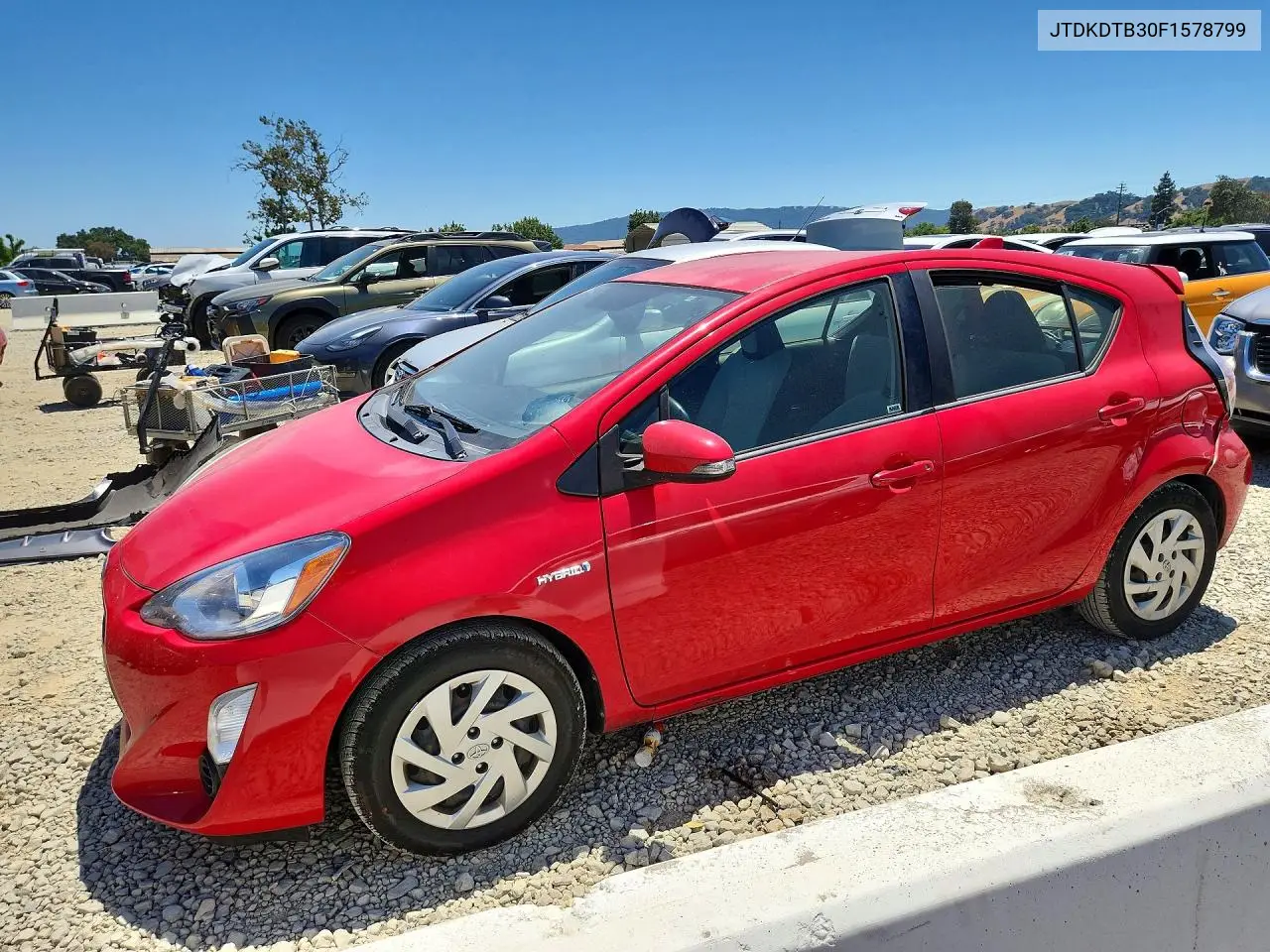 TOYOTA PRIUS C 2015, VIN JTDKDTB30F1578799