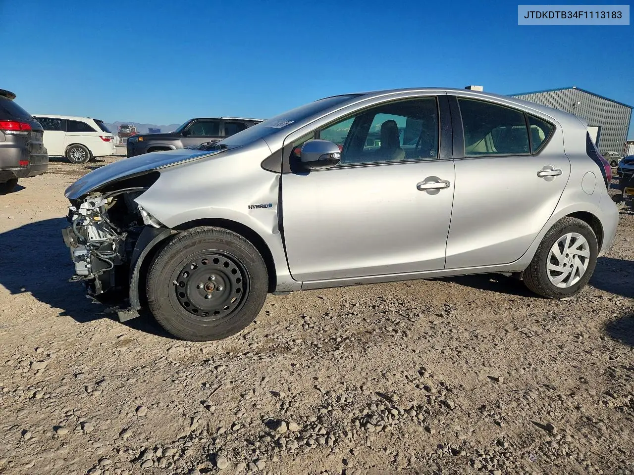 TOYOTA PRIUS C 2015, VIN JTDKDTB34F1113183
