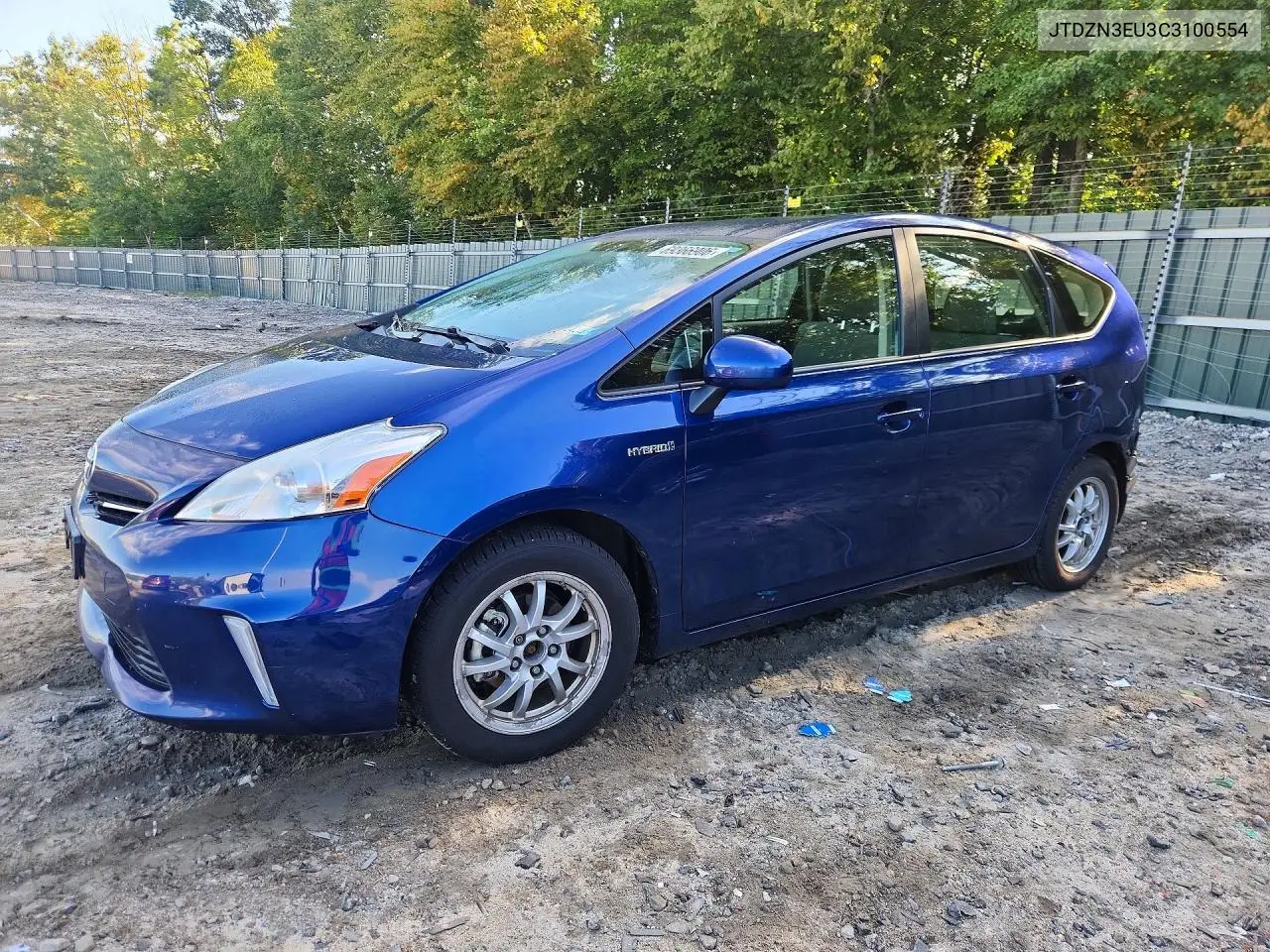 TOYOTA PRIUS V (+) 2012, VIN JTDZN3EU3C3100554