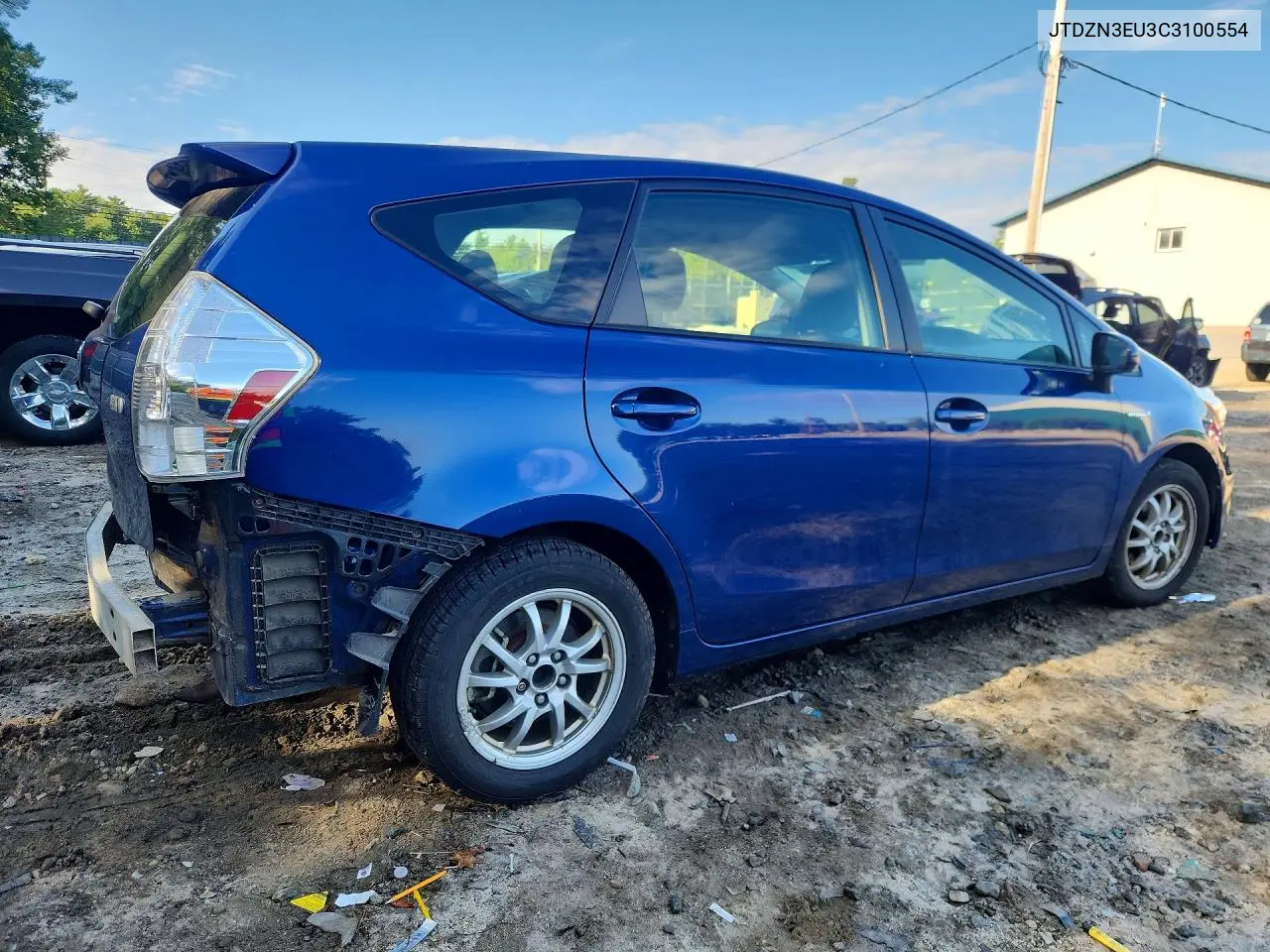 2012 TOYOTA PRIUS V (+) VIN JTDZN3EU3C3100554 — фото 3