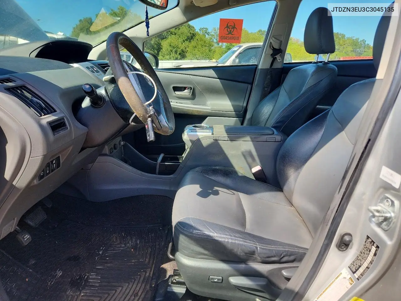TOYOTA PRIUS V (+) 2012, VIN JTDZN3EU3C3045135
