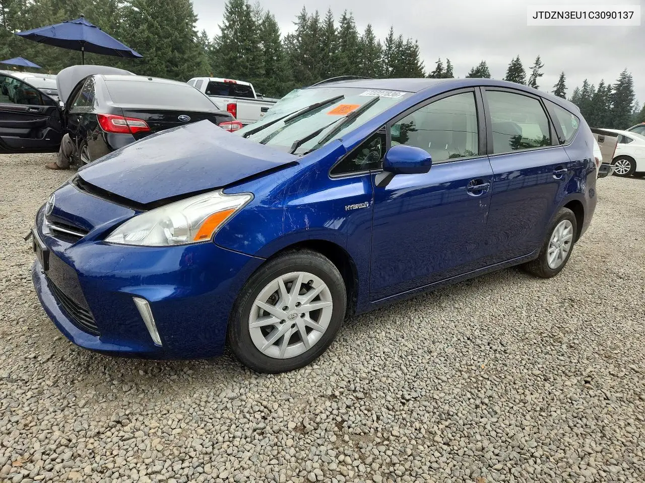 TOYOTA PRIUS V (+) 2012, VIN JTDZN3EU1C3090137