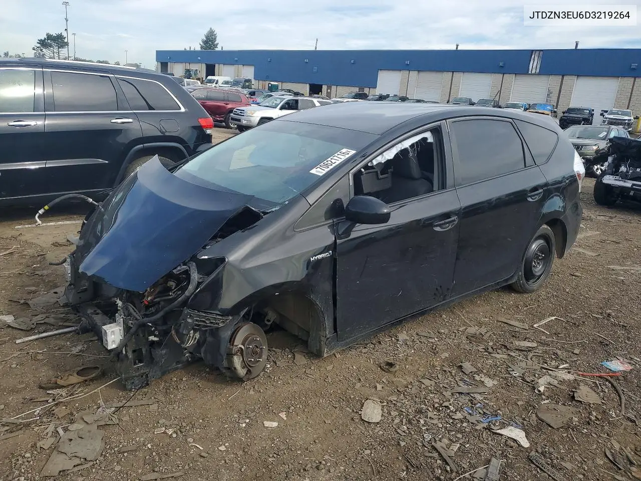 TOYOTA PRIUS V (+) 2013, VIN JTDZN3EU6D3219264