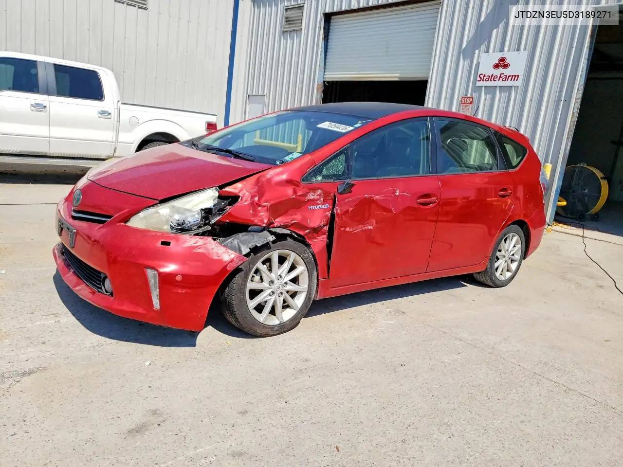 TOYOTA PRIUS V (+) 2013, VIN JTDZN3EU5D3189271