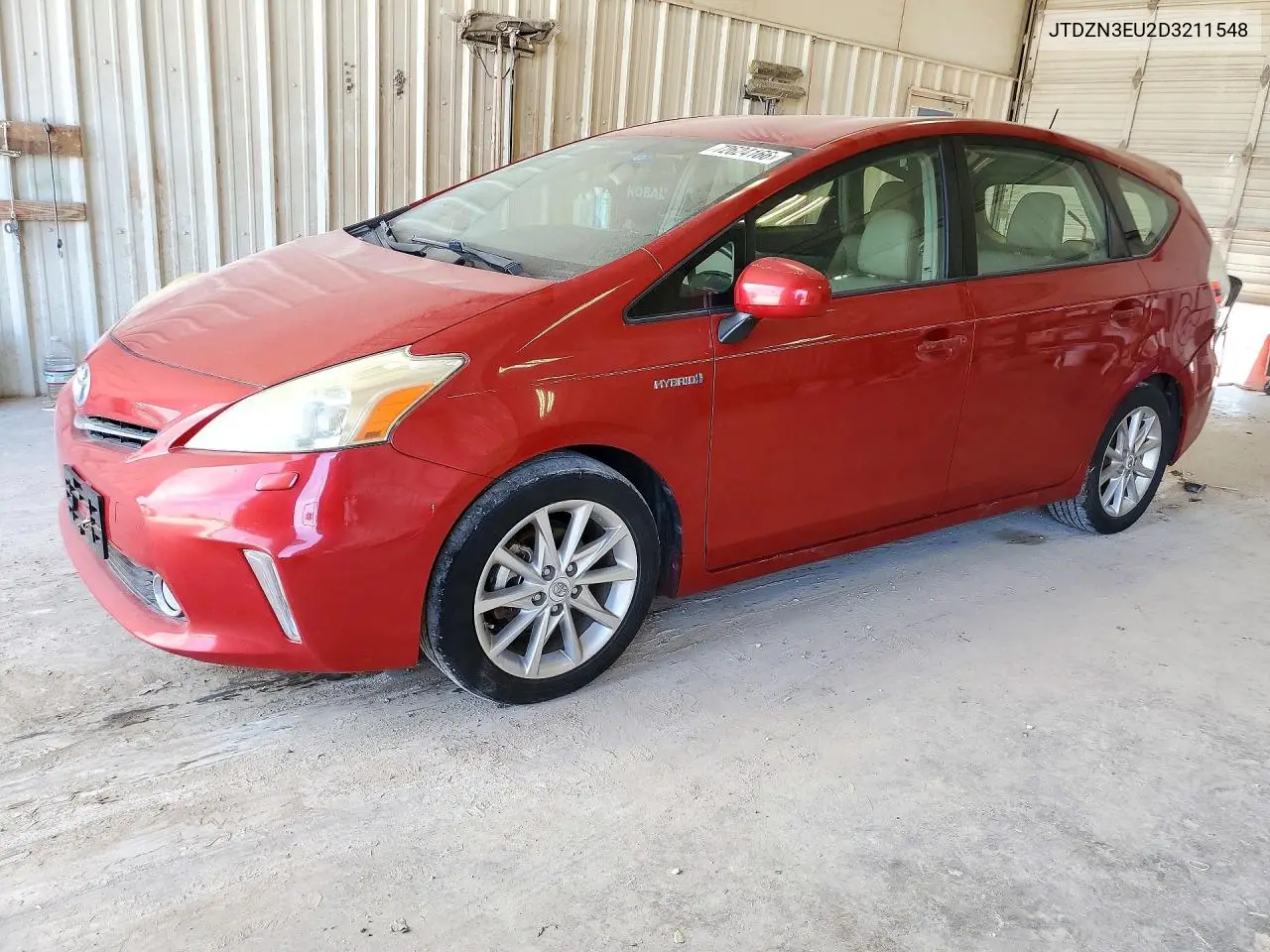 TOYOTA PRIUS V (+) 2013, VIN JTDZN3EU2D3211548