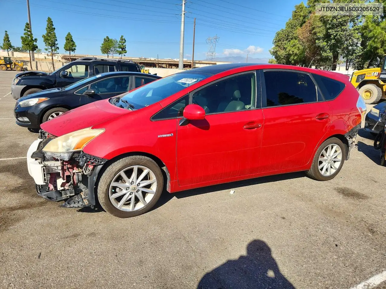 TOYOTA PRIUS V (+) 2013, VIN JTDZN3EU5D3205629