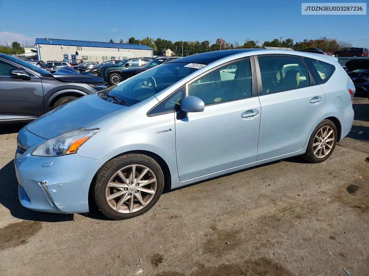 TOYOTA PRIUS V (+) 2013, VIN JTDZN3EU0D3287236