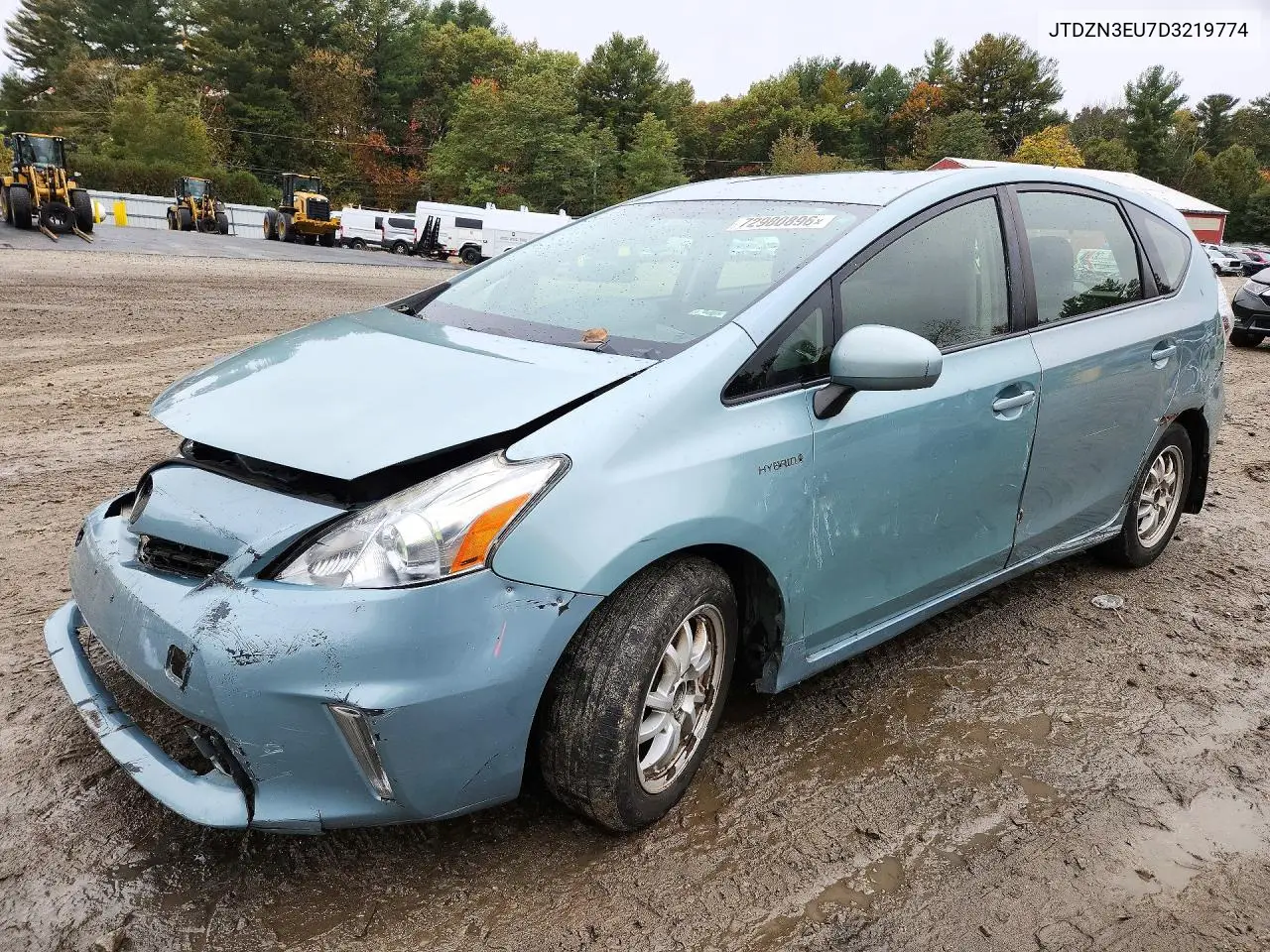 TOYOTA PRIUS V (+) 2013, VIN JTDZN3EU7D3219774