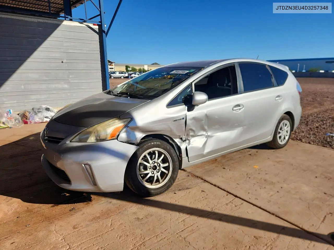 TOYOTA PRIUS V (+) 2013, VIN JTDZN3EU4D3257348