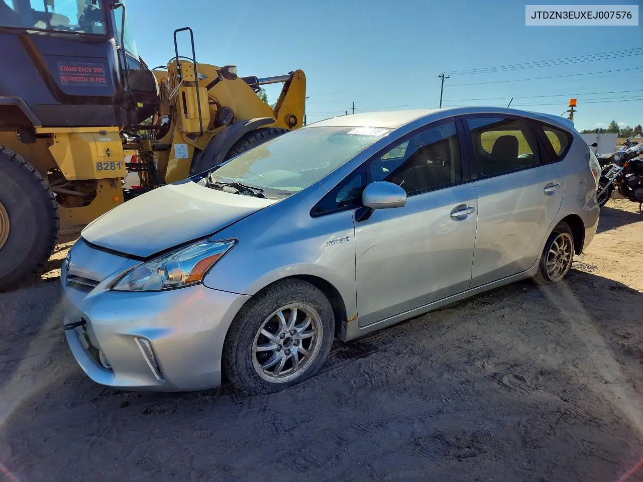 TOYOTA PRIUS V (+) 2014, VIN JTDZN3EUXEJ007576