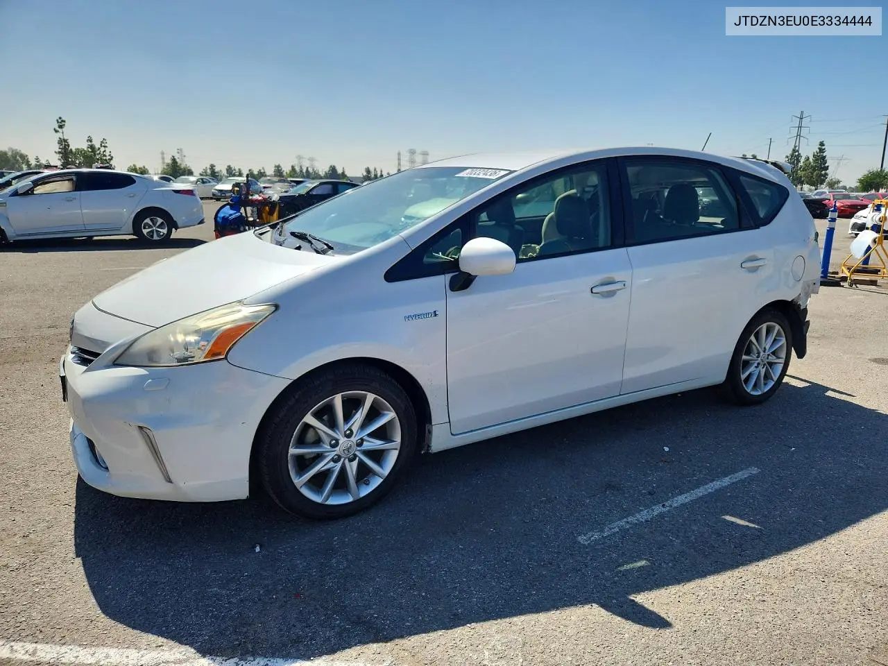 TOYOTA PRIUS V (+) 2014, VIN JTDZN3EU0E3334444
