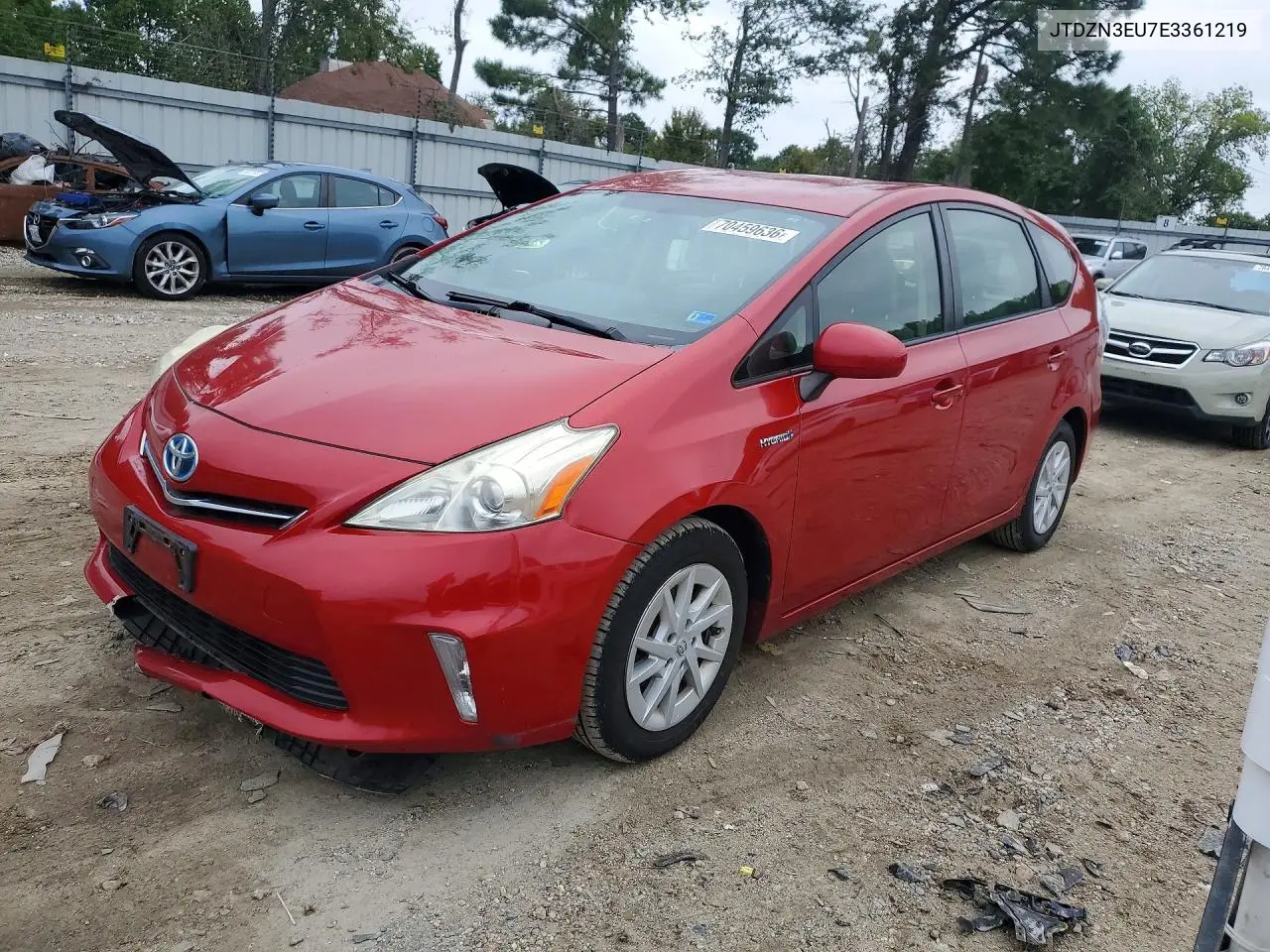 TOYOTA PRIUS V (+) 2014, VIN JTDZN3EU7E3361219