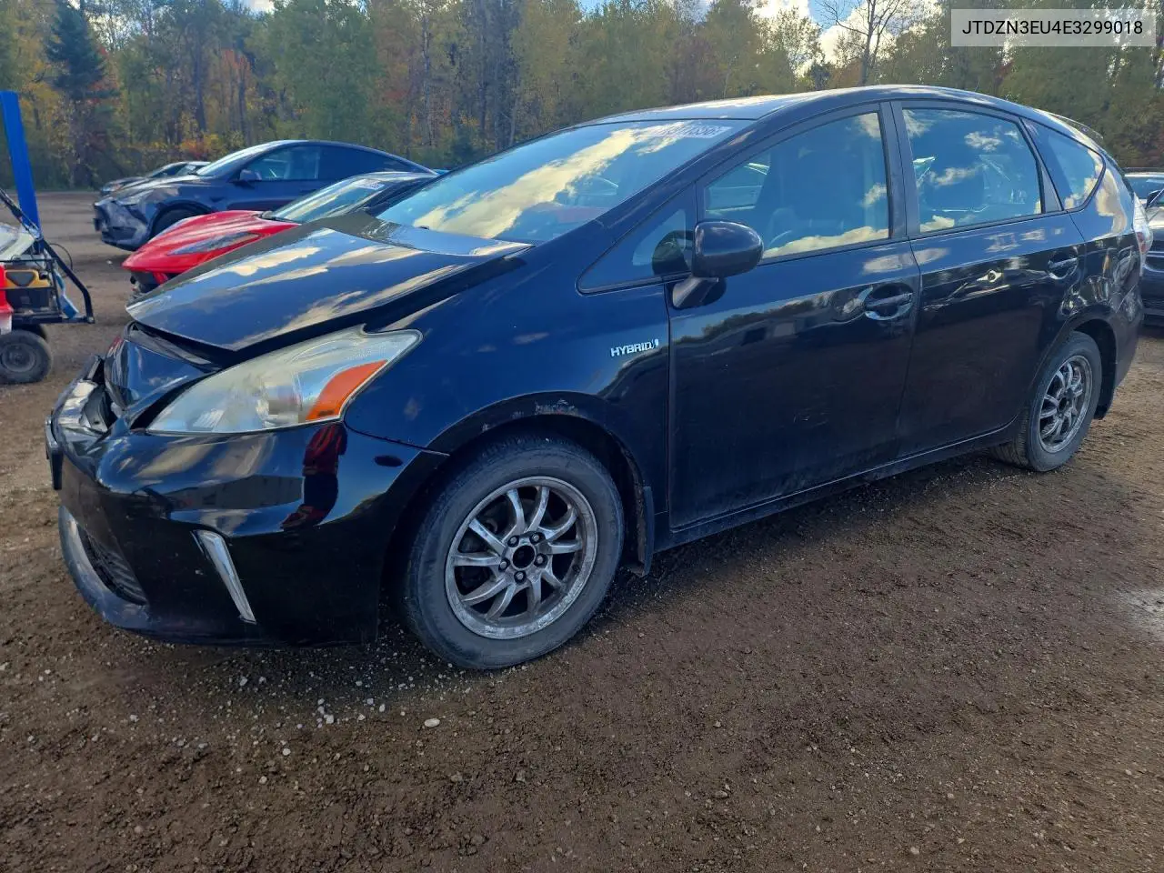 TOYOTA PRIUS V (+) 2014, VIN JTDZN3EU4E3299018