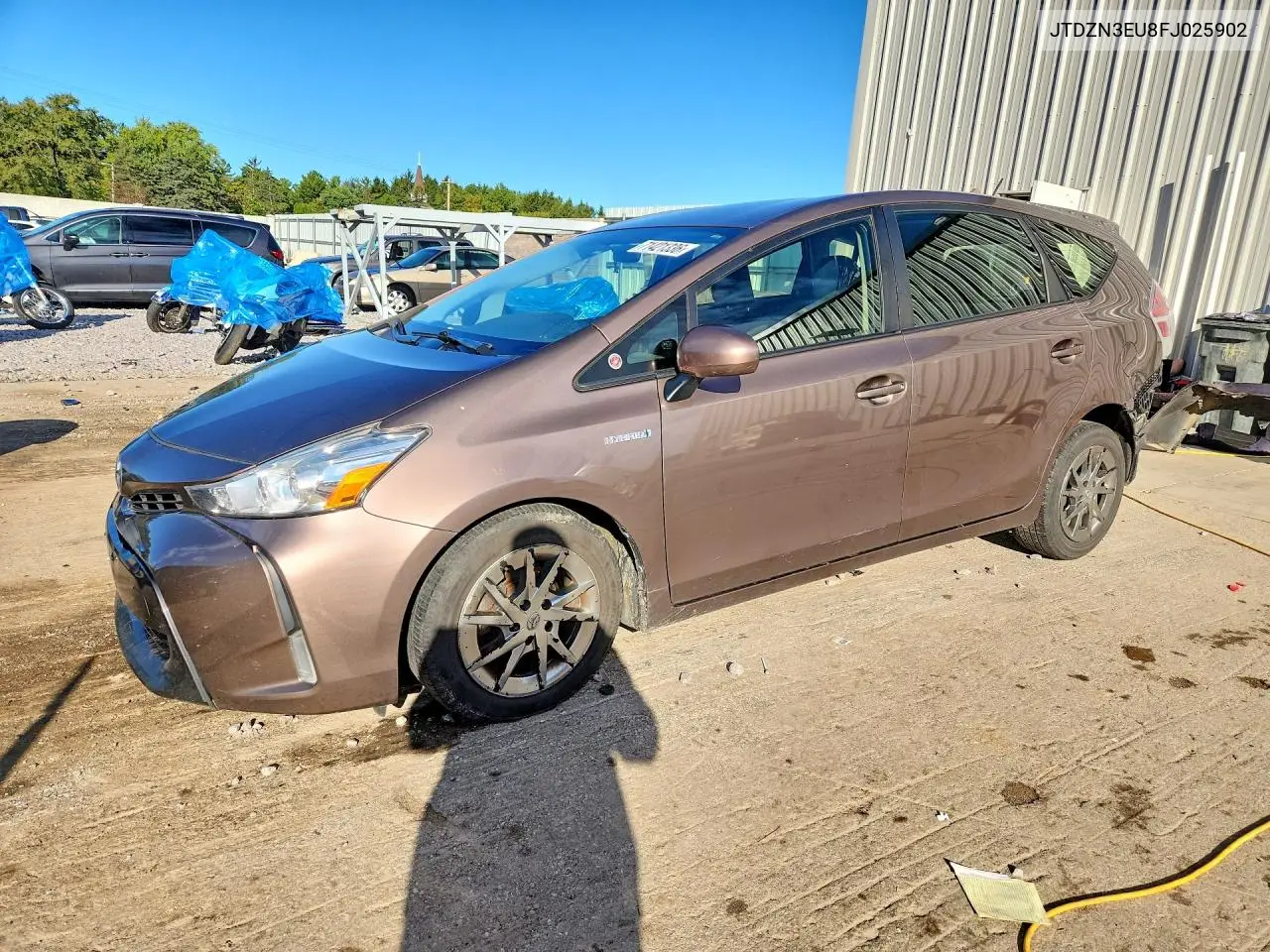 TOYOTA PRIUS V (+) 2015, VIN JTDZN3EU8FJ025902
