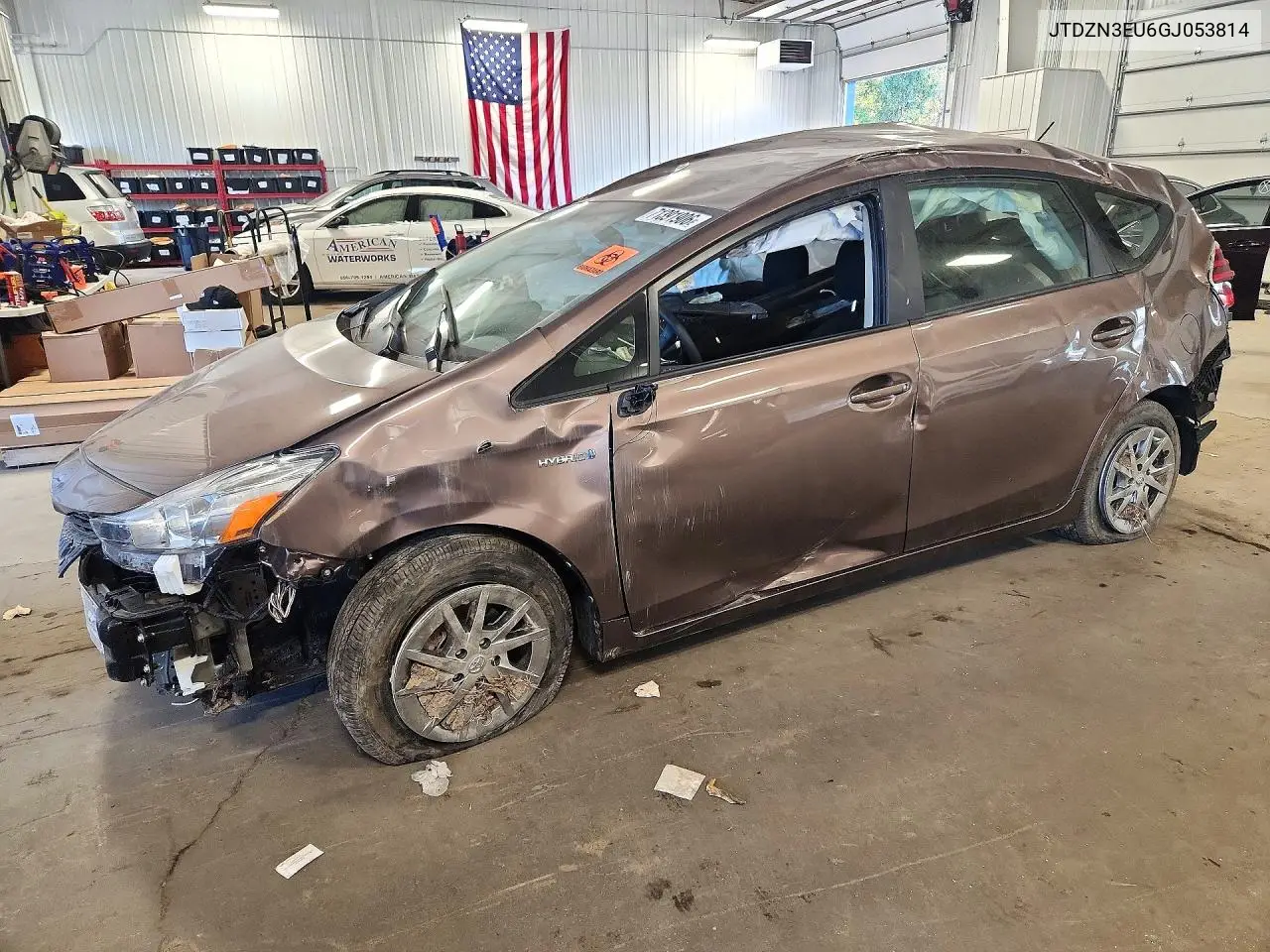 TOYOTA PRIUS V (+) 2016, VIN JTDZN3EU6GJ053814