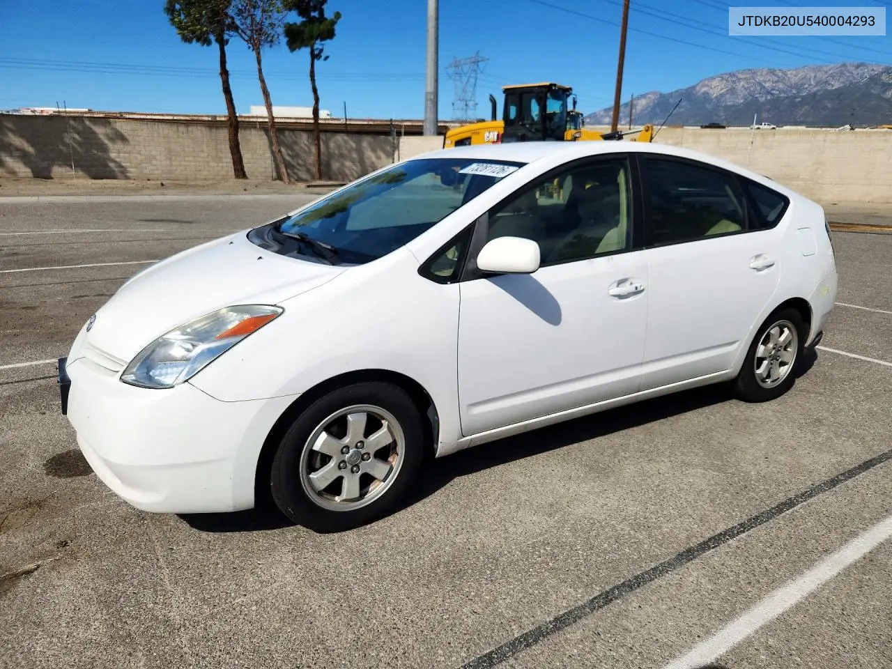 TOYOTA PRIUS 2004, VIN JTDKB20U540004293
