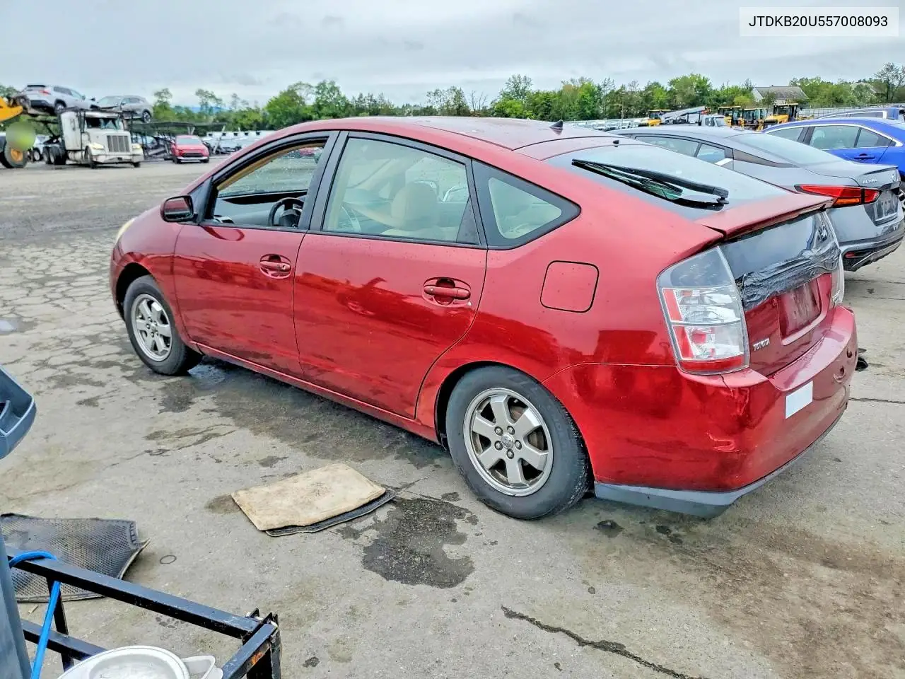 2005 TOYOTA PRIUS VIN JTDKB20U557008093 — фото 2
