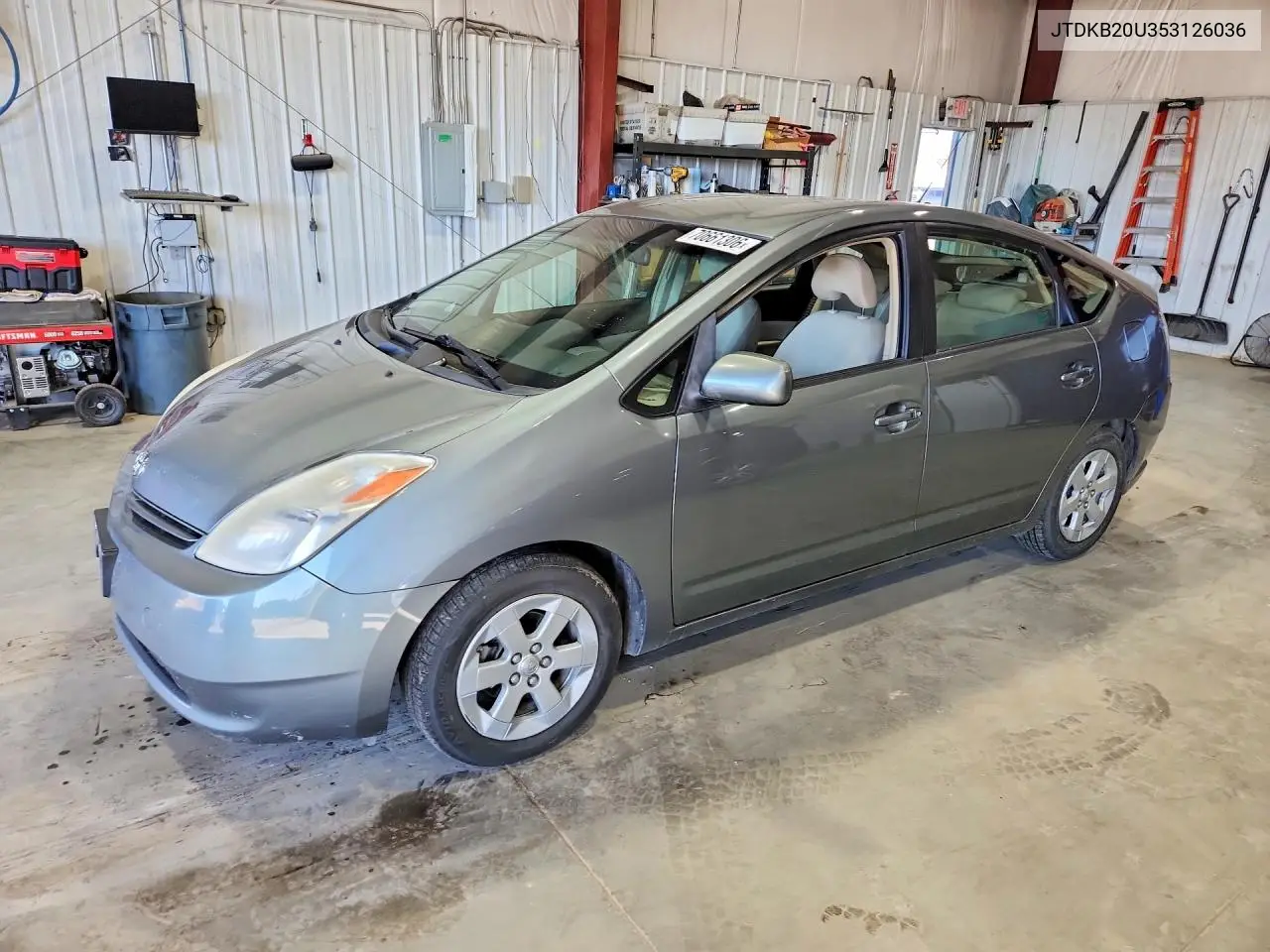 TOYOTA PRIUS 2005, VIN JTDKB20U353126036