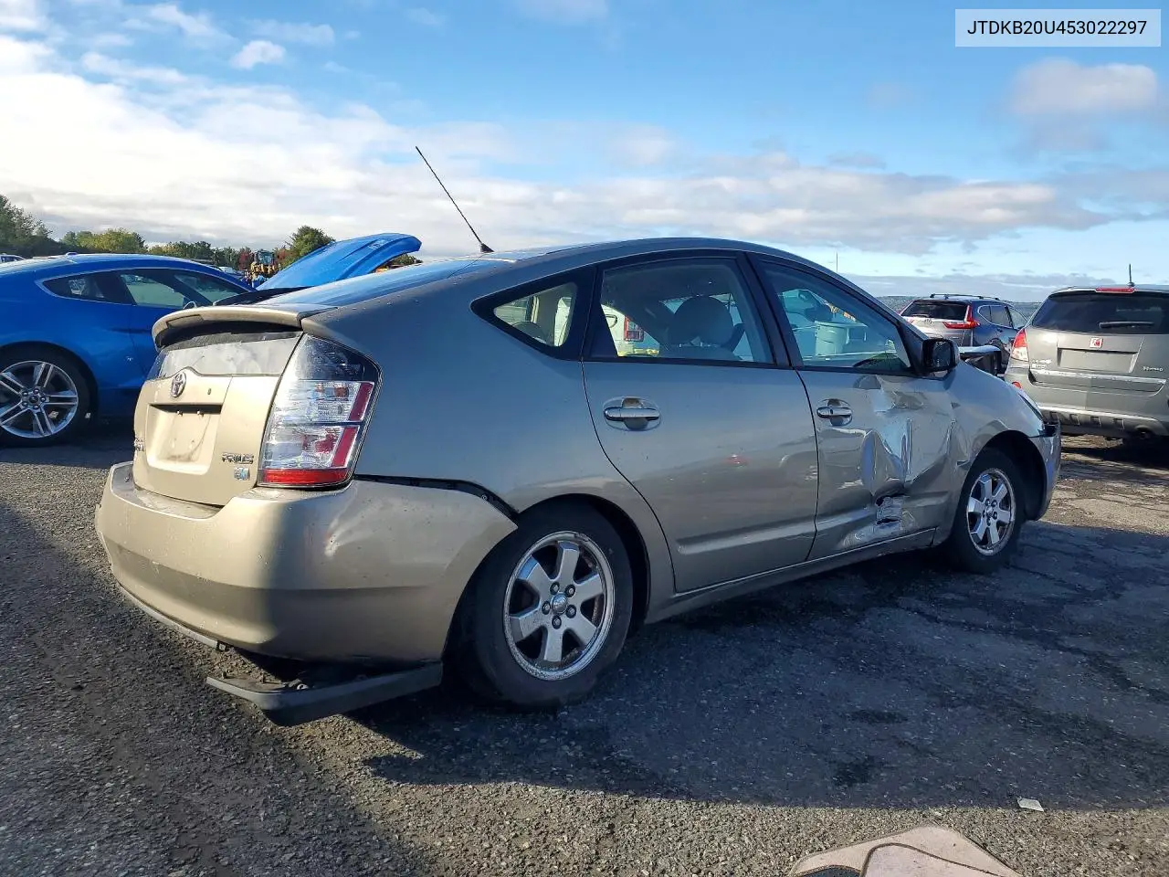 2005 TOYOTA PRIUS VIN JTDKB20U453022297 — фото 3