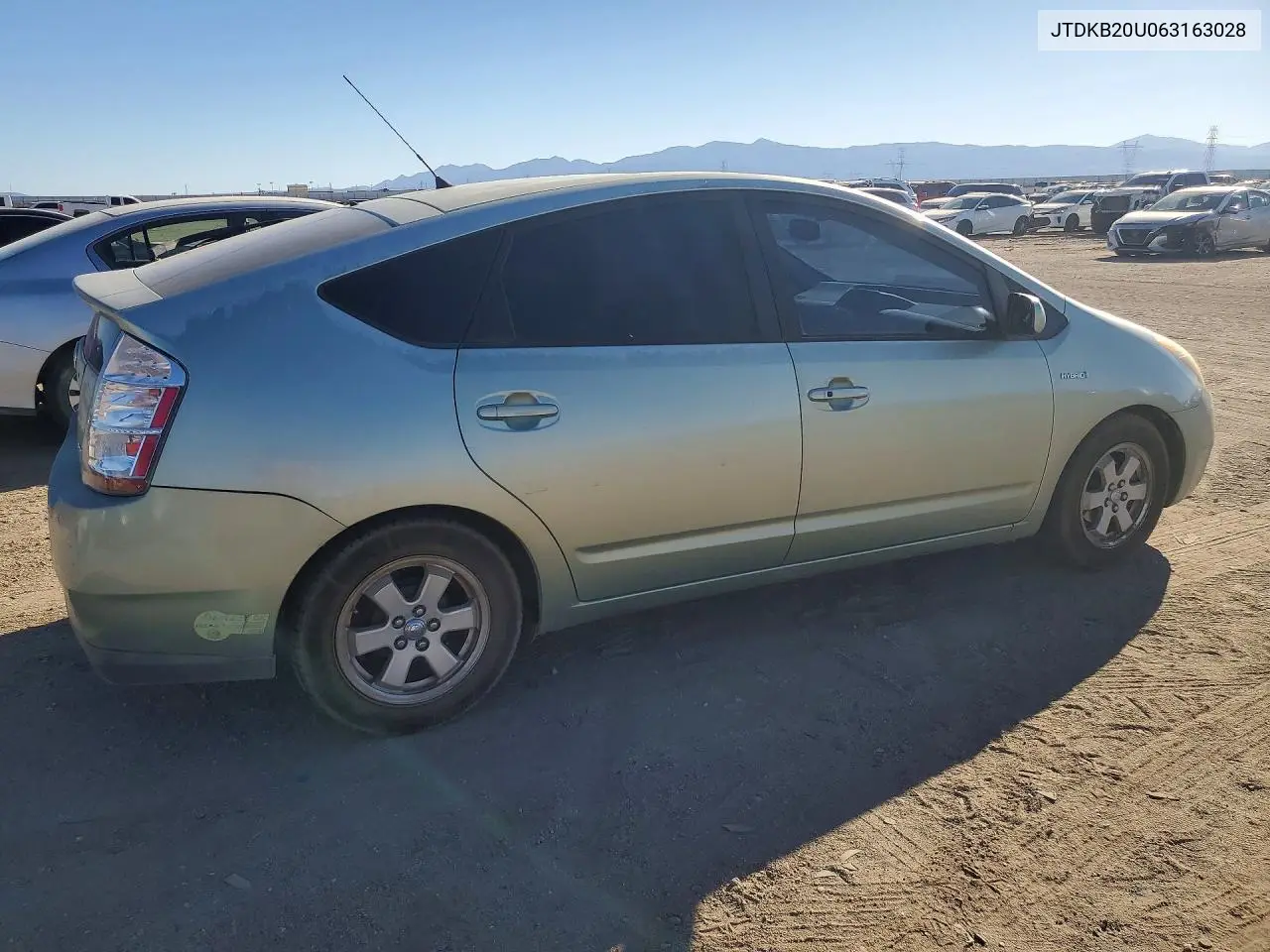 2006 TOYOTA PRIUS VIN JTDKB20U063163028 — фото 3