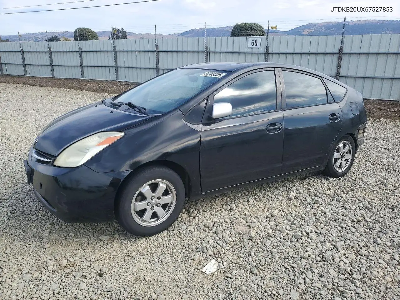 TOYOTA PRIUS 2006, VIN JTDKB20UX67527853