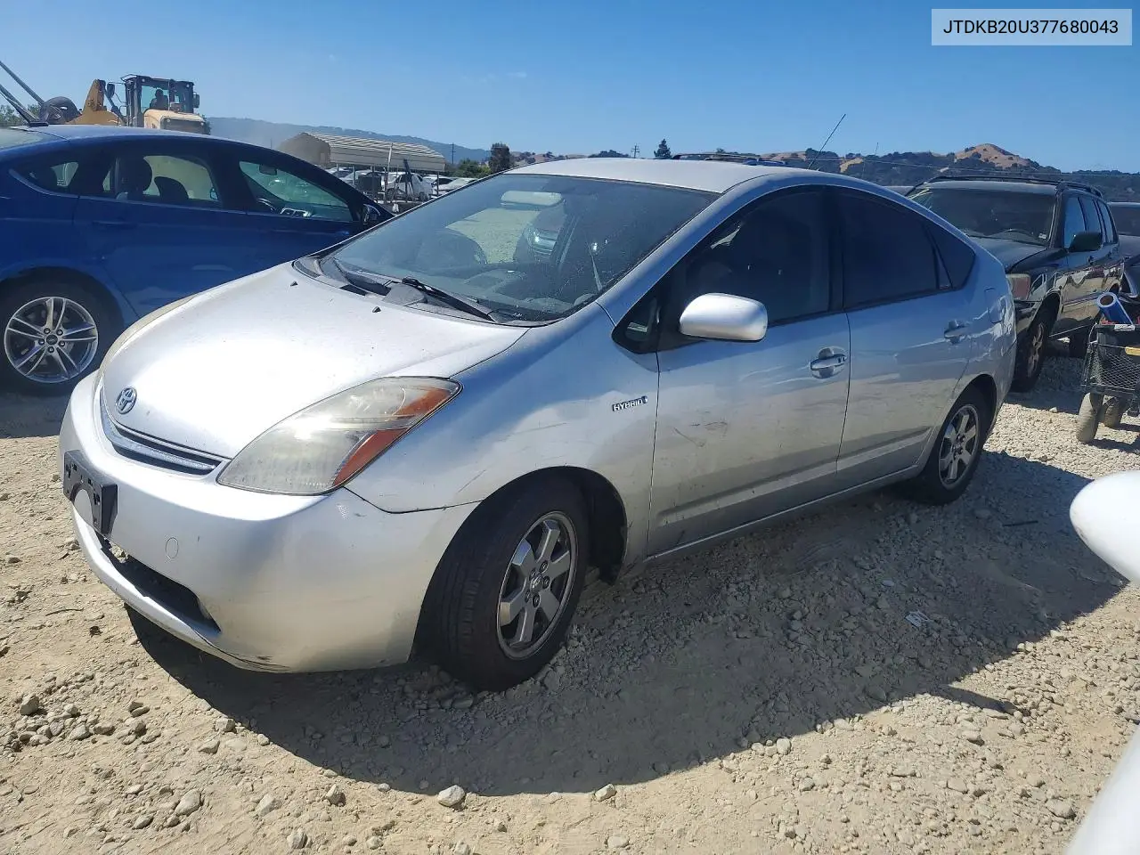 TOYOTA PRIUS 2007, VIN JTDKB20U377680043