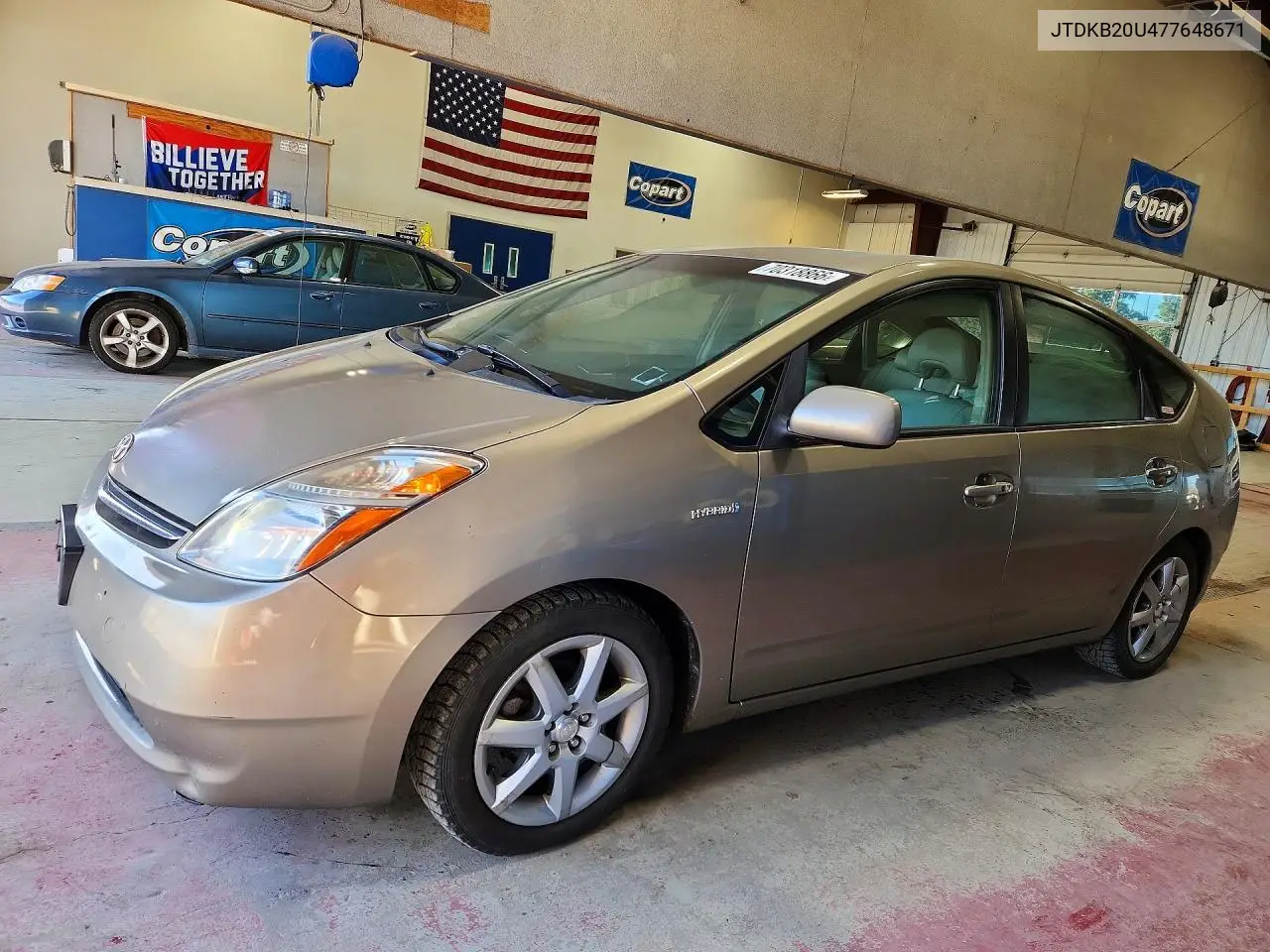 TOYOTA PRIUS 2007, VIN JTDKB20U477648671