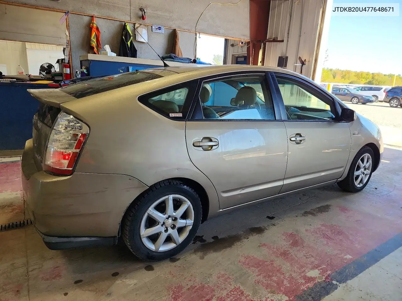 2007 TOYOTA PRIUS VIN JTDKB20U477648671 — фото 3