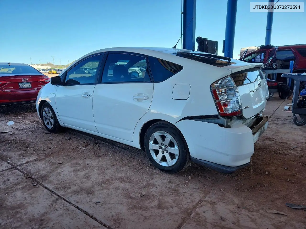 2007 TOYOTA PRIUS VIN JTDKB20U073273594 — фото 2