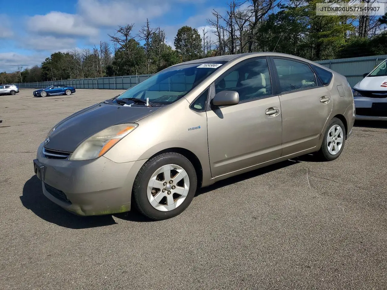 TOYOTA PRIUS 2007, VIN JTDKB20U577549907