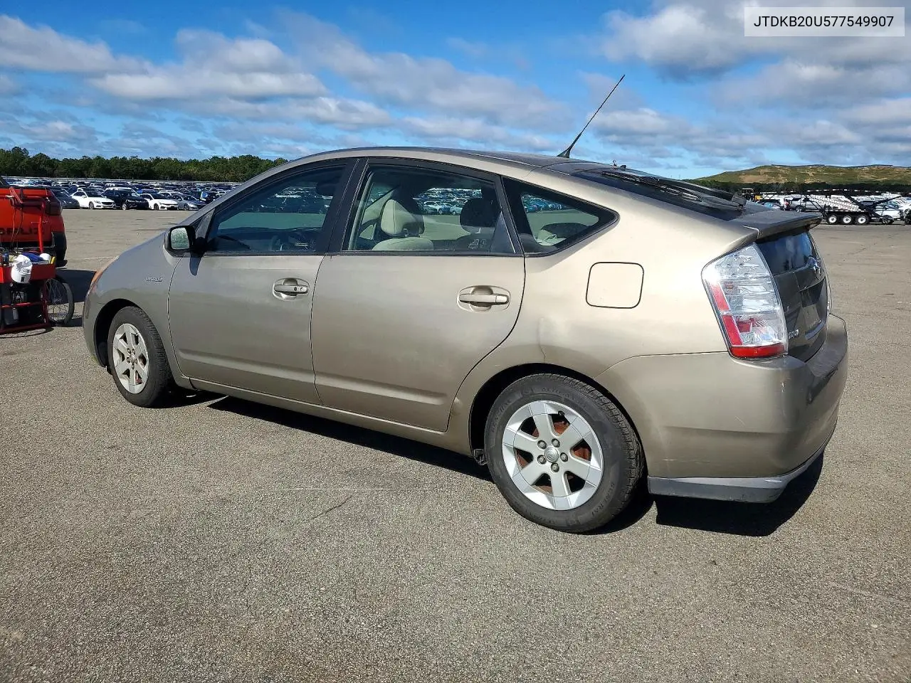 2007 TOYOTA PRIUS VIN JTDKB20U577549907 — фото 2