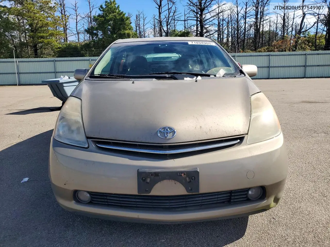 2007 TOYOTA PRIUS VIN JTDKB20U577549907 — фото 5