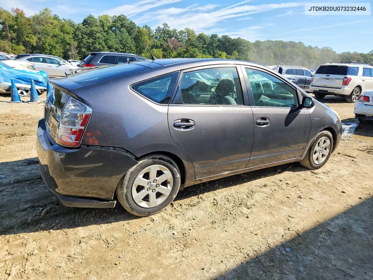 2007 TOYOTA PRIUS VIN JTDKB20U073232446 — фото 3