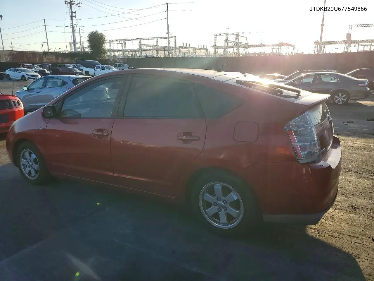 2007 TOYOTA PRIUS VIN JTDKB20U677549866 — фото 2