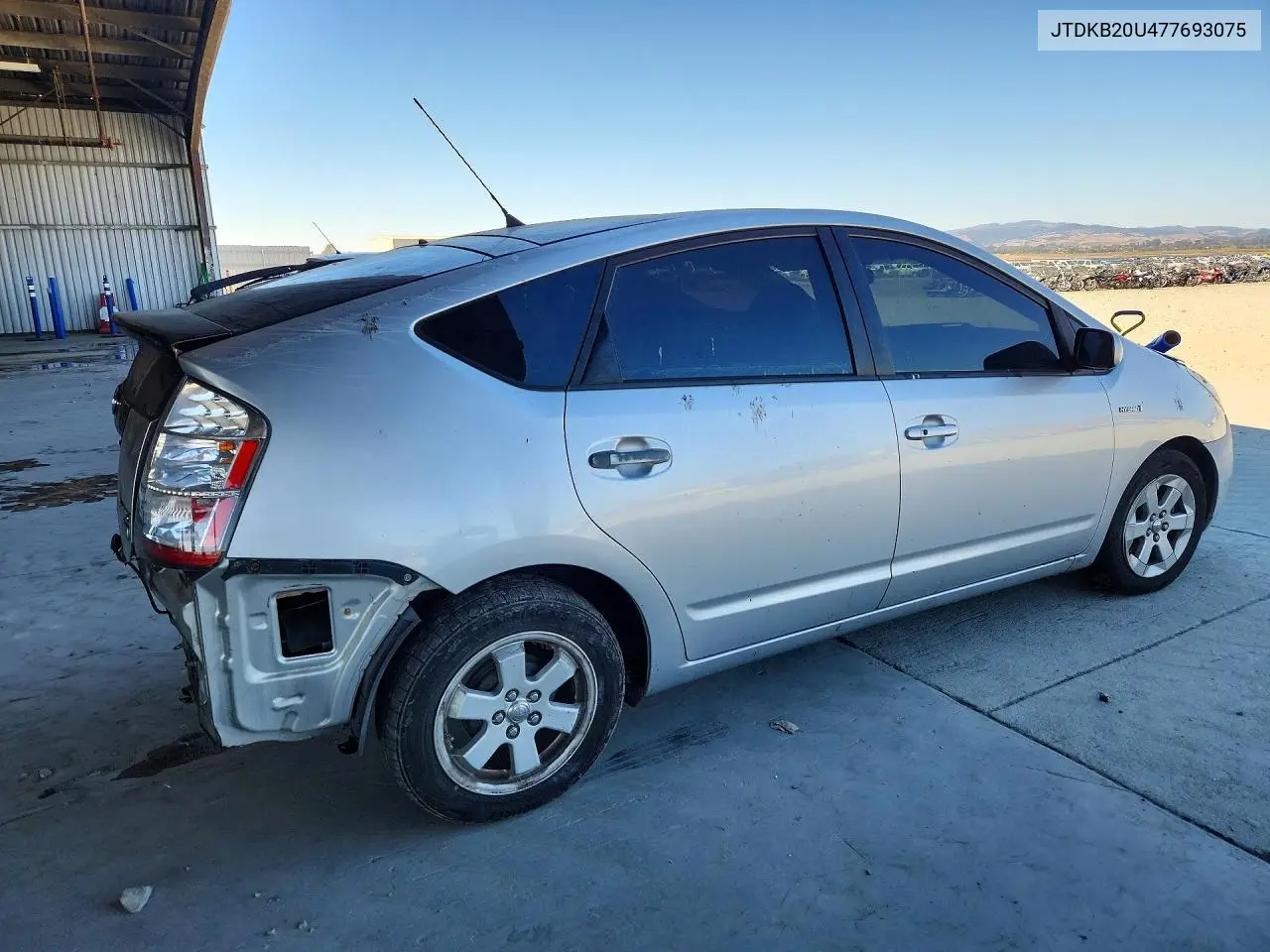2007 TOYOTA PRIUS VIN JTDKB20U477693075 — фото 3