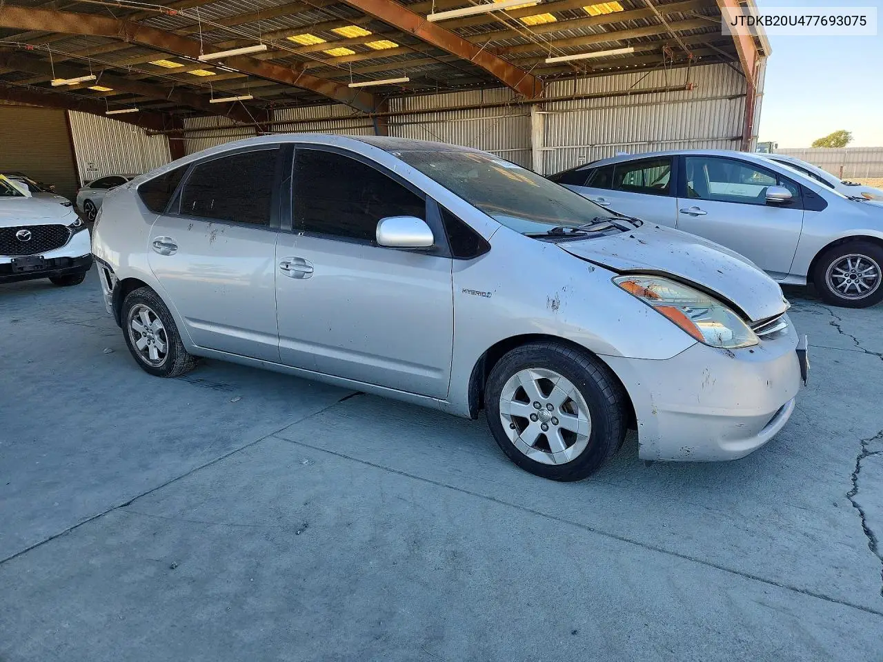 2007 TOYOTA PRIUS VIN JTDKB20U477693075 — фото 4