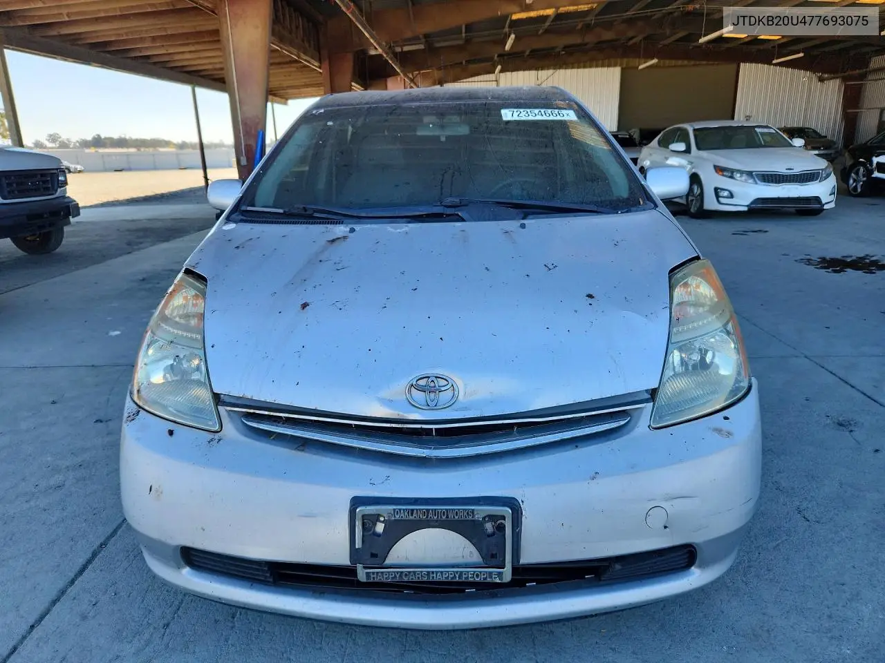 2007 TOYOTA PRIUS VIN JTDKB20U477693075 — фото 5