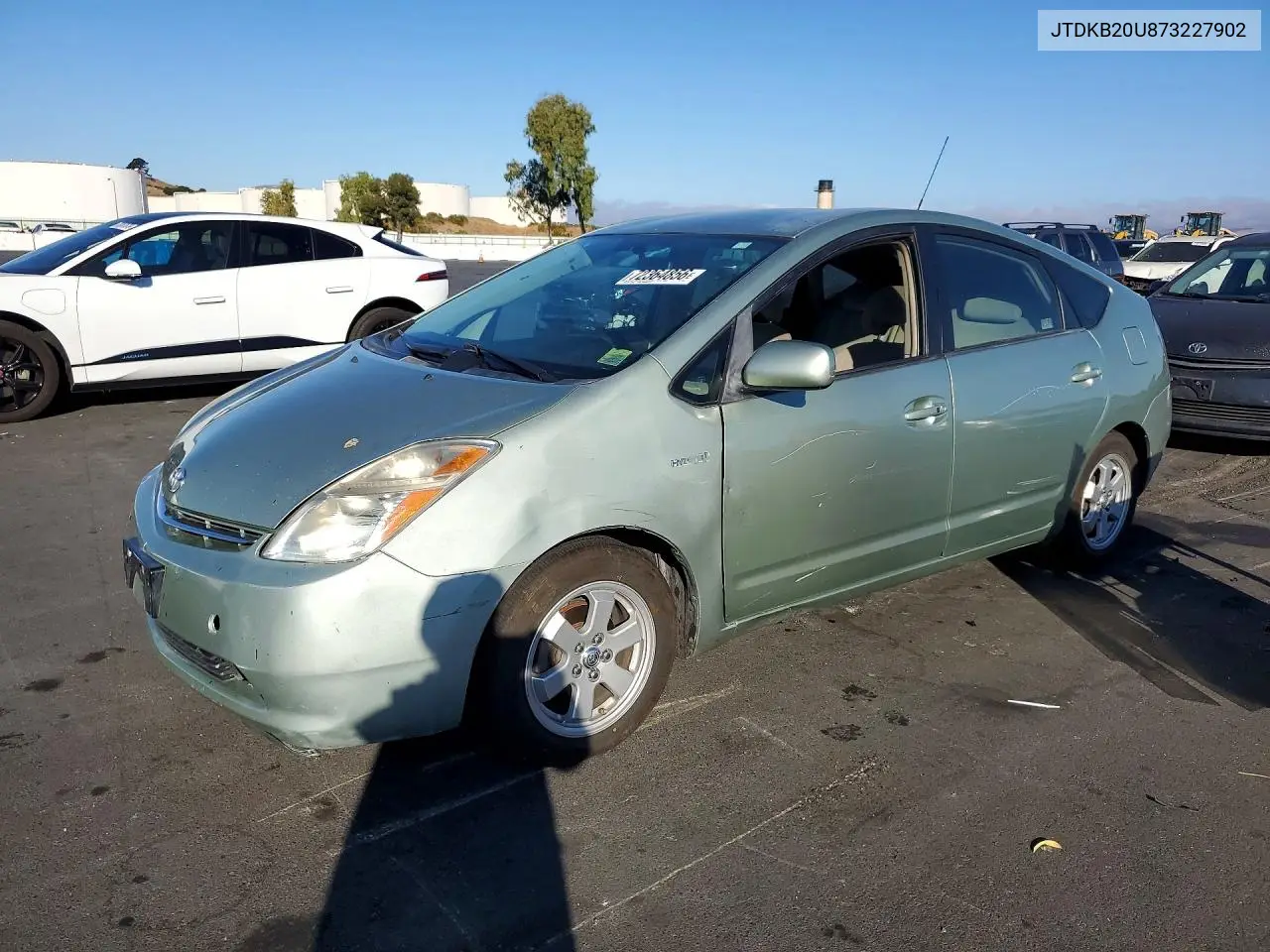 TOYOTA PRIUS 2007, VIN JTDKB20U873227902