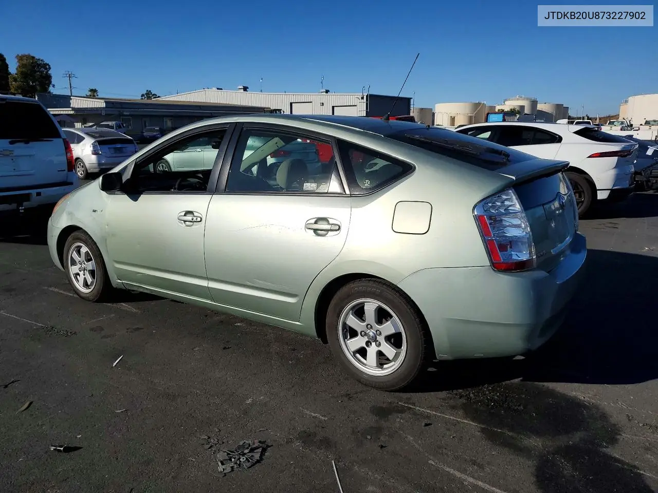 2007 TOYOTA PRIUS VIN JTDKB20U873227902 — фото 2