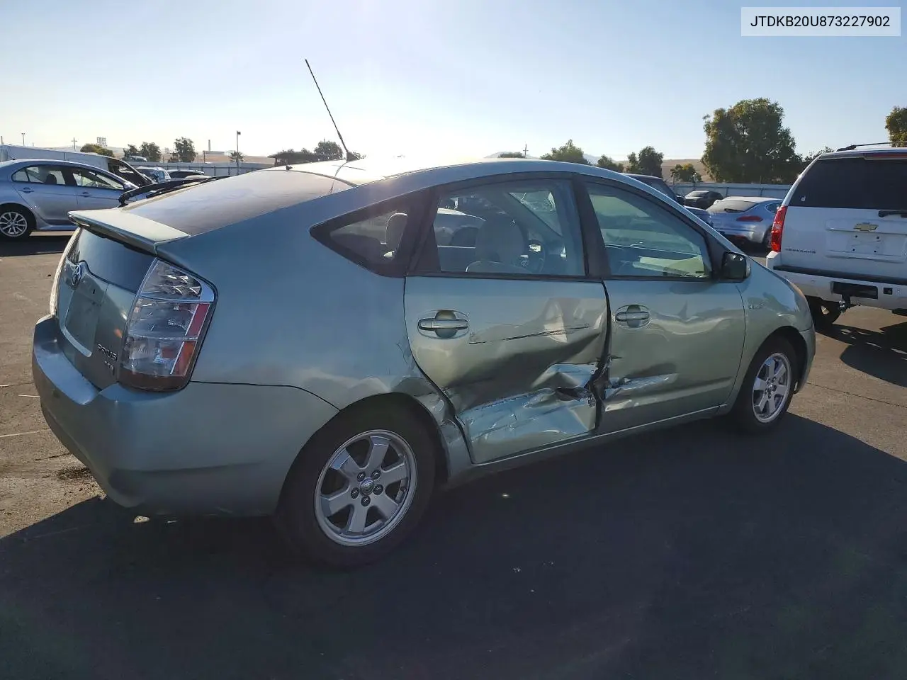 2007 TOYOTA PRIUS VIN JTDKB20U873227902 — фото 3